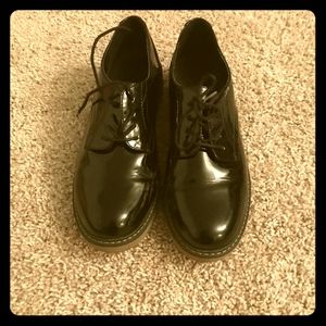 Shiny dress shoes